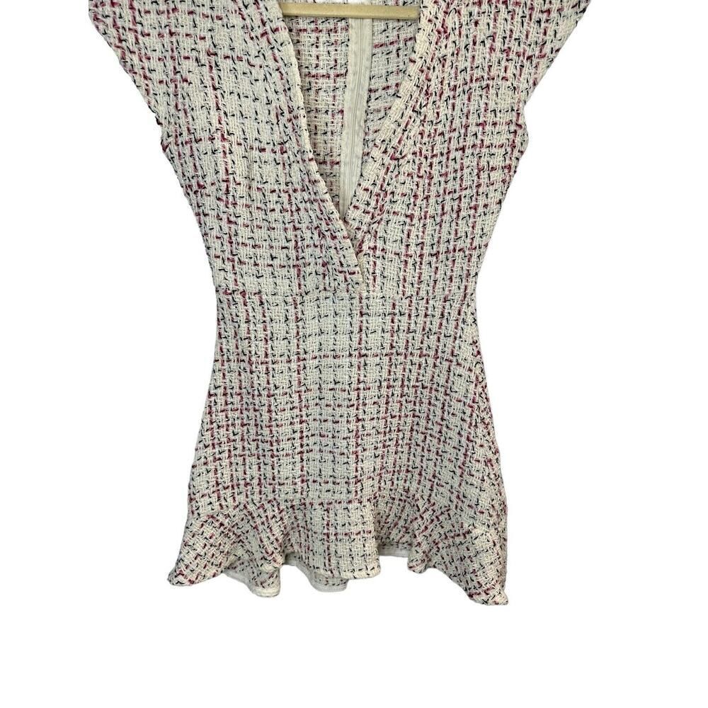 Zara Textured Weave Tweed Mini Dress sz Small - Picture 5 of 13